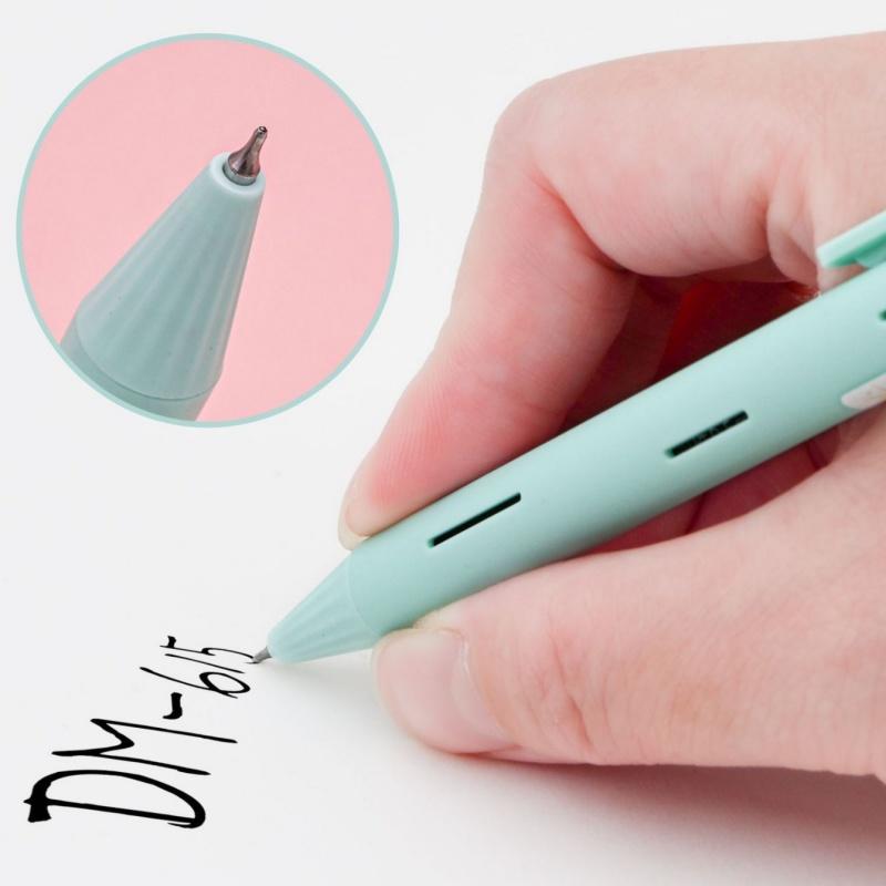 4pcs Macaron Color Design Gel Ink Pens Set Sunny Pop Rocks Series 0.5mm Ballpoint Black Ink for Writing School Office