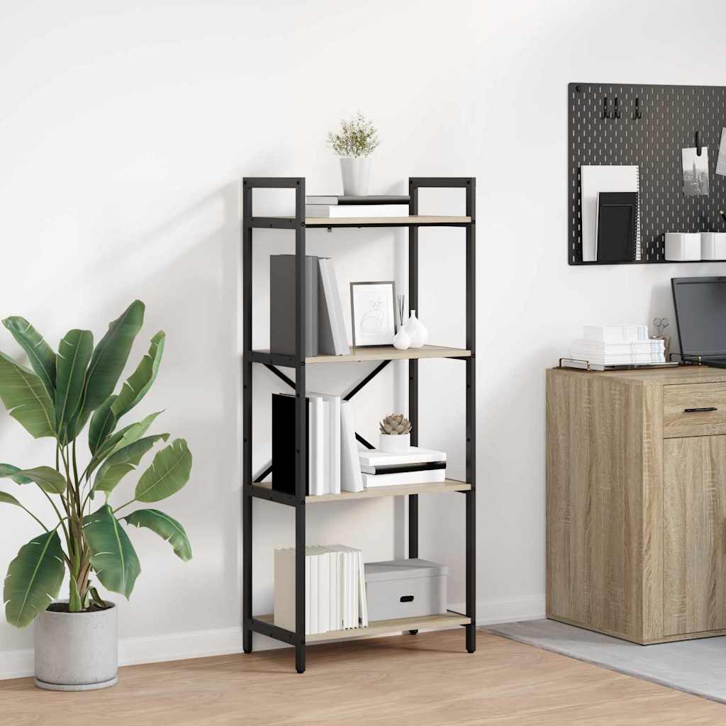 Bookshelf Sonoma Oak 56 X 34 X 133.5 Cm Particleboard