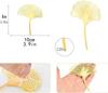 New Acrylic Gold Ginkgo Leaves Cake Topper Happy Birthday Cake Topper Baking Accessories Party Supplies Cake Decorating Tool