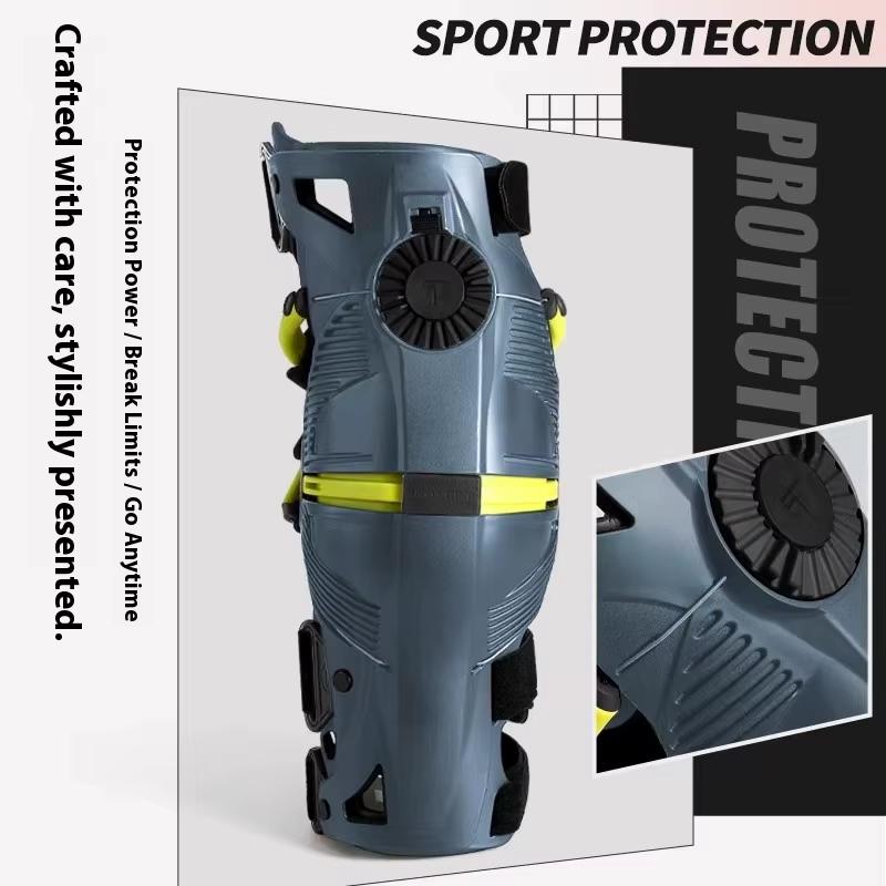 T10 Motorcycle Kneepads Adjustable Anti-Slip Gear With Gel Padding Exoskeleton Armor Motocross Riding Protective Equipment S-XXL