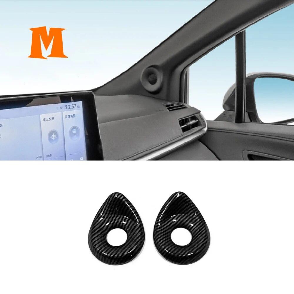 Carbon Fiber For Toyota Sienna  2022 Interior Accessories Car Gear Shift Box Armrest Box Panel Frame Decor Sticker Cover