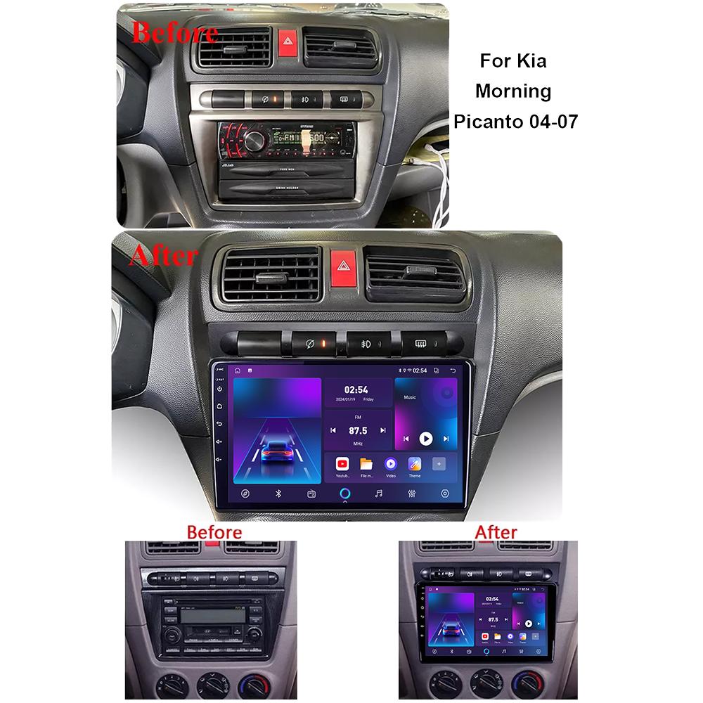 Android Car Radio For KIA Morning Picanto 2004-2007 Multimedia Player Head Unit Stereo GPS Navigation BT WIFI 1+16GB