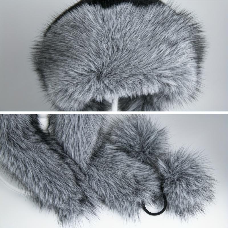Ny imitasjon revehår dame Lei Feng-lue vinter damepels dame Lei Feng-lue dame vinter fortykket varm fiskerlue vindtett og kuldebestandig