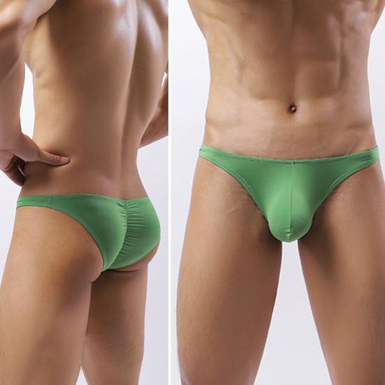 Rise Briefs Solid Color Teenager Thin Panties Ruched Skinny Breathable U-convex Underpants