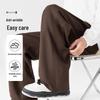 Baleno Men's Retro Street Style 320G Waffle Wide-Leg Pants