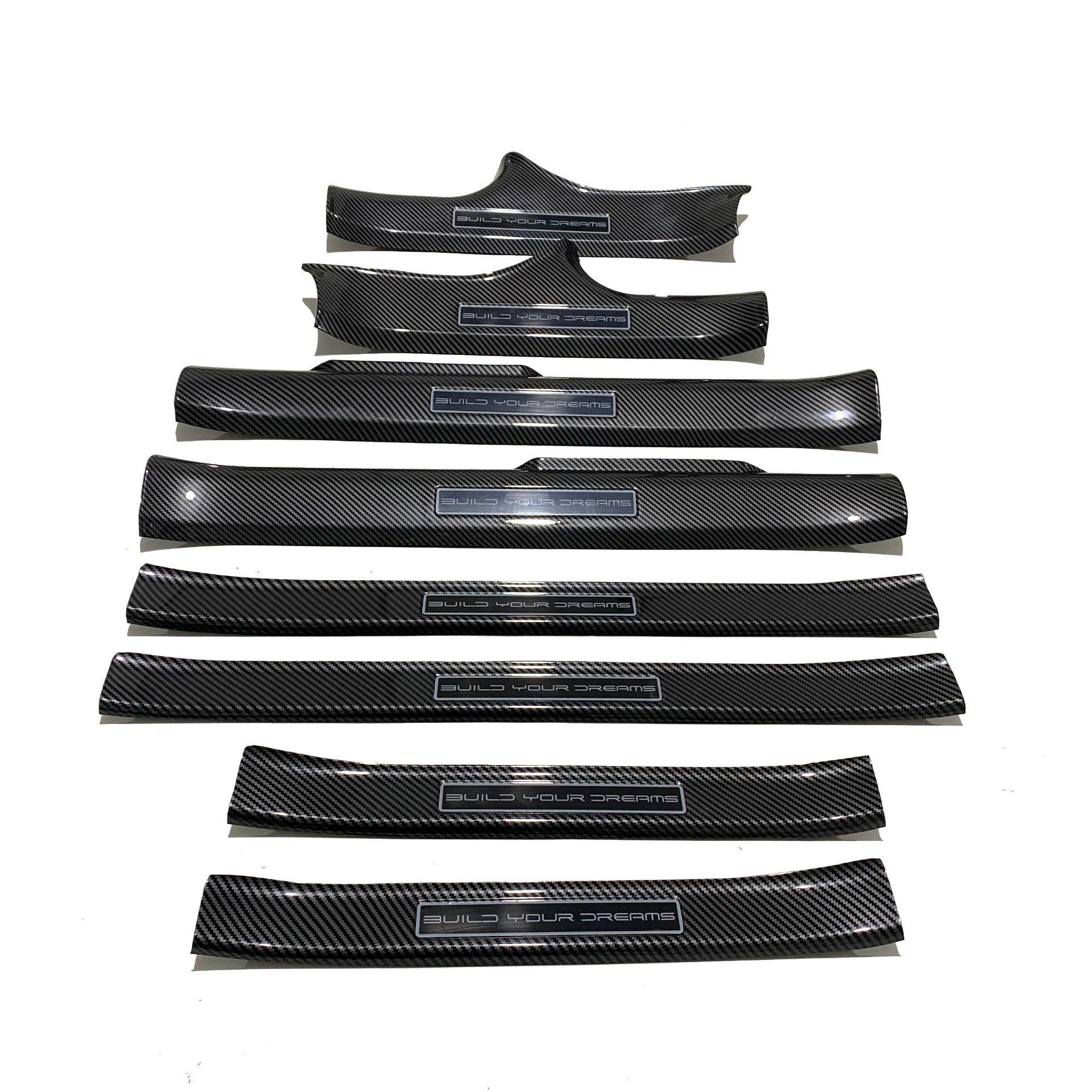 

BYD Frigate 07 Интерьер и Экстерьер Накладки на пороги из углеродного волокна, Защитные накладки заднего бампера, Накладки против царапин, Модернизированная модификация.