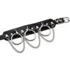 Cool Punk Gothic Collar for Women and Men Black PU Leather Vingate Necklace Adjustable