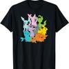 Pokémon - T-shirt Couleur Unie Évolutions d'Évoli