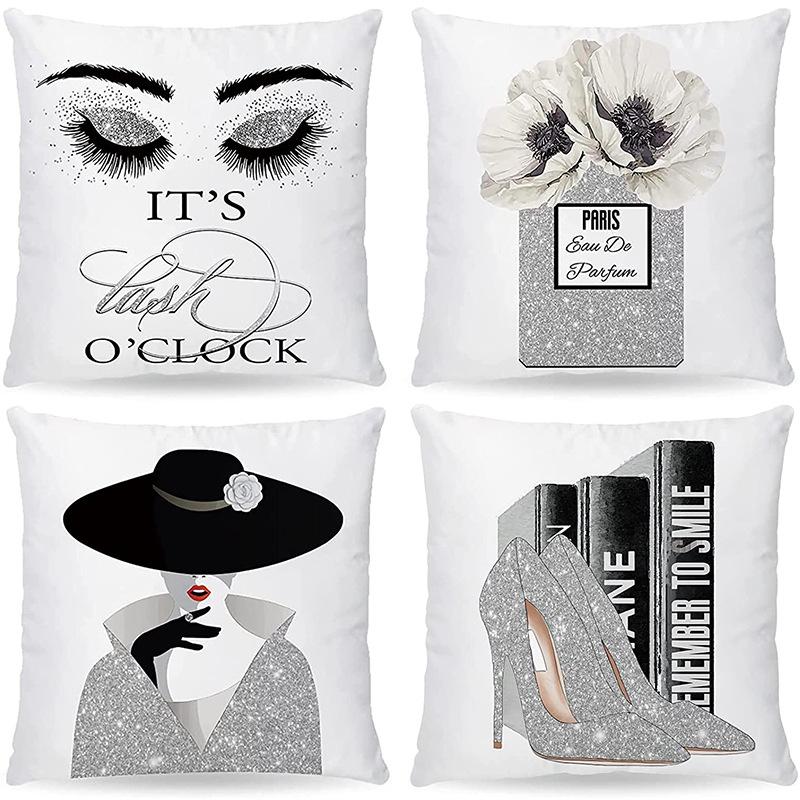 Perfume Bottle Pillow Cover Fashion Women'S Pet Home Sofa Car Ornament French Cushion Cover Premium Durable Quality