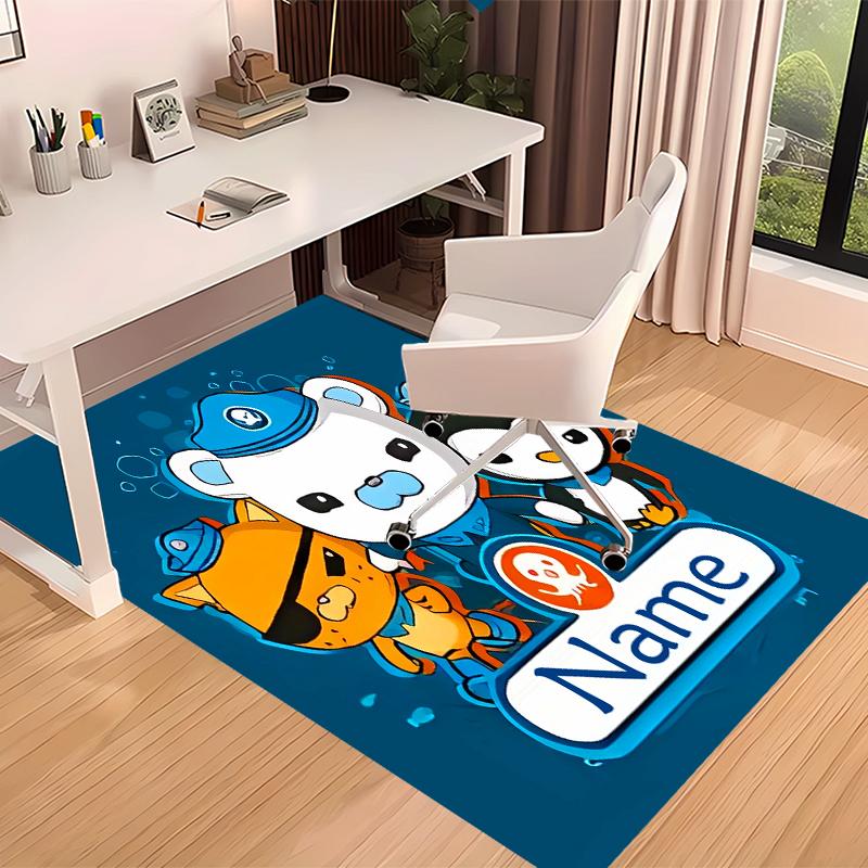 Custom personalization Octonauts Print Area Rug - Soft, Washable Non-Slip Indoor Mat,Living Room,Home&Office Decorative Rug