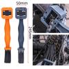 Bike Chain Cleaning Brush - PP Plastic Scrubber Tool for MTB/Road/Motorcycle, 3-Sided Gear & Wheel Rim Cleaner