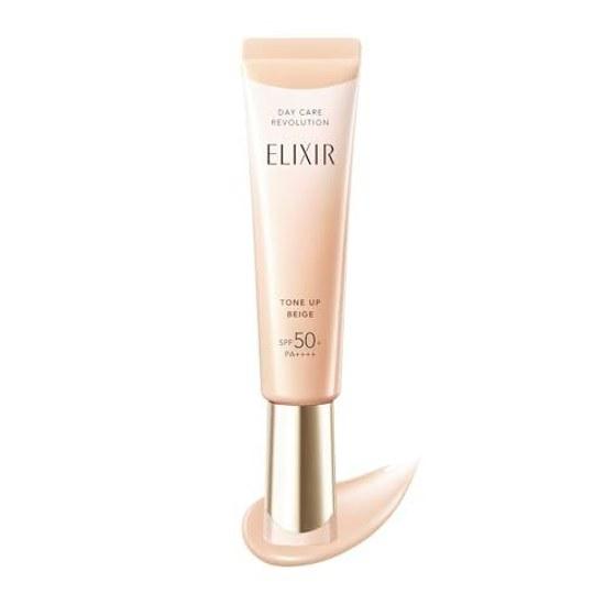 

Elixir UV Emulsion Day Care Revolution Tone Up BE + ca Pure Beige 35g SPF50+PA++++ Morning Use Daytime Makeup Base Sunscreen Spot Correction Beautiful