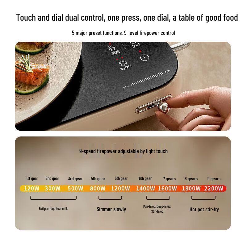 Joyoung 2200W Multifunction Electric Ceramic Induction Cooker CN plug (adapter included)