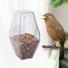 Wandbehang Vogelfutterbecher Transparent Abnehmbar Papageien Futterspender Tränke Kunststoff Spritzschutz Vogel Wassernapf