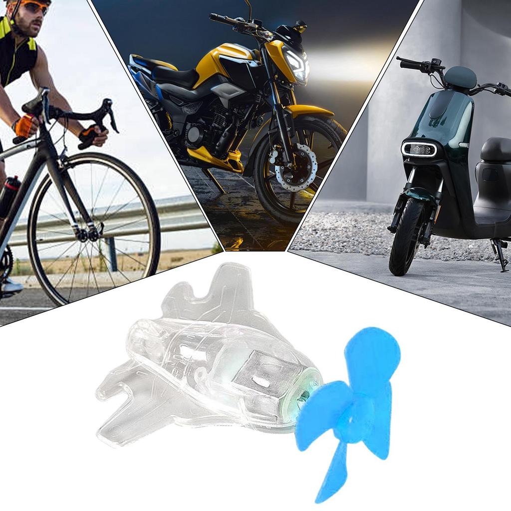 Motorcycle Handlebar Decoration Aircraft Motorcycle Decorations for Handlebar Wind Powered Cute Decor with LED Lights for Car