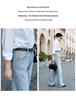 Women's High-Waisted Wide-Leg Floor-Length Jeans - Spring Collection by Big Brand Dupe