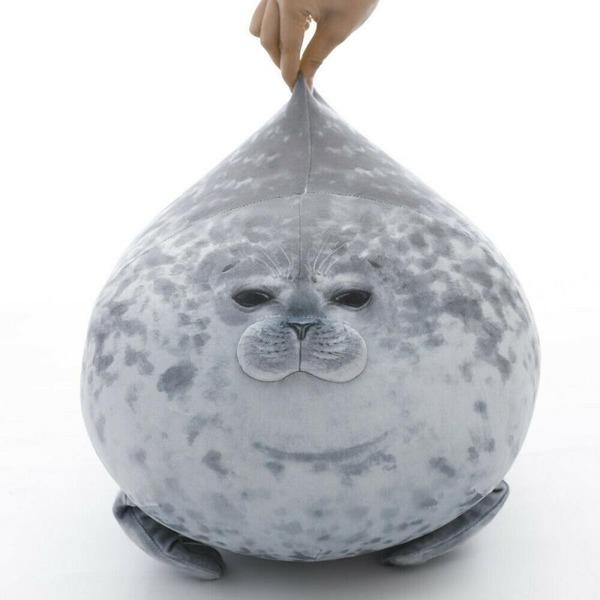 Simulated Seal Plush Toy White Phocidae Grey Soft Aquatic Stuffed Animal Doll Kids Gift 20/30/40cm