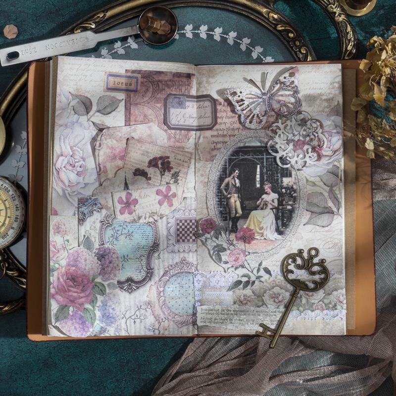 30pcs Vintage Large size Decorative paper Diy Diary Album Scrapbooking Background paper handmade Craft Supplies Collage material
