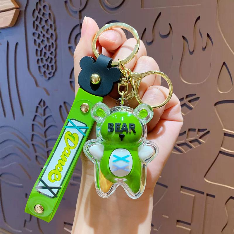Cute Cartoon Strap Bear Keychain Bag Doll Pendant Car Bag Keychain Pendant Small Gift