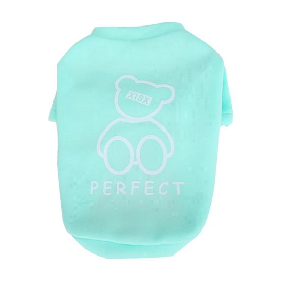 Pet T-shirt Comfortable Printing Soft Washable Durable Keep Warm Polyester Little Bear Appearance Pet