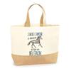 Jute Tote Bag - PLANETEE - Horse Love Stallion - Multicolored - Made In France - Eco-friendly