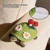 Lovely 3D Mushroom and Flower Knitted Sweater for Pet Turtles Soft Comfortable Fabric for Costume Parties