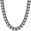 [Phiten] KJ Limited Edition Titanium Necklace Kiku Length 45-60cm (60cm) Width 8.8mm Chain Silver