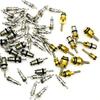 58 Pieces Valve Air Conditioning Valve Core R12 R134A R410 Automotive A/C Valve Stem Cores Brass Valve Cores Refrigeration Tire Valve Stem Cores for