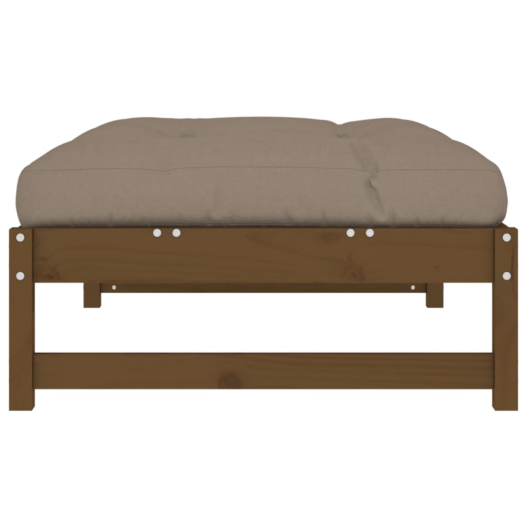 Garden Stool Honey Brown 120x80 cm Solid Pine Wood