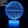 Death Millennium Falcon 3d Led Night Lamp Bedroom Decoration Lamp