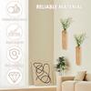 2/4 Pcs Wooden Wall Vase Modern Wall Mounted Vase Hanging Decorative Wood Wall Planter for Faux Plant Dried Flowers Home Decor