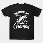 Fishing Grandpa - Hooked on being grampy Made in Australia T-Shirt S