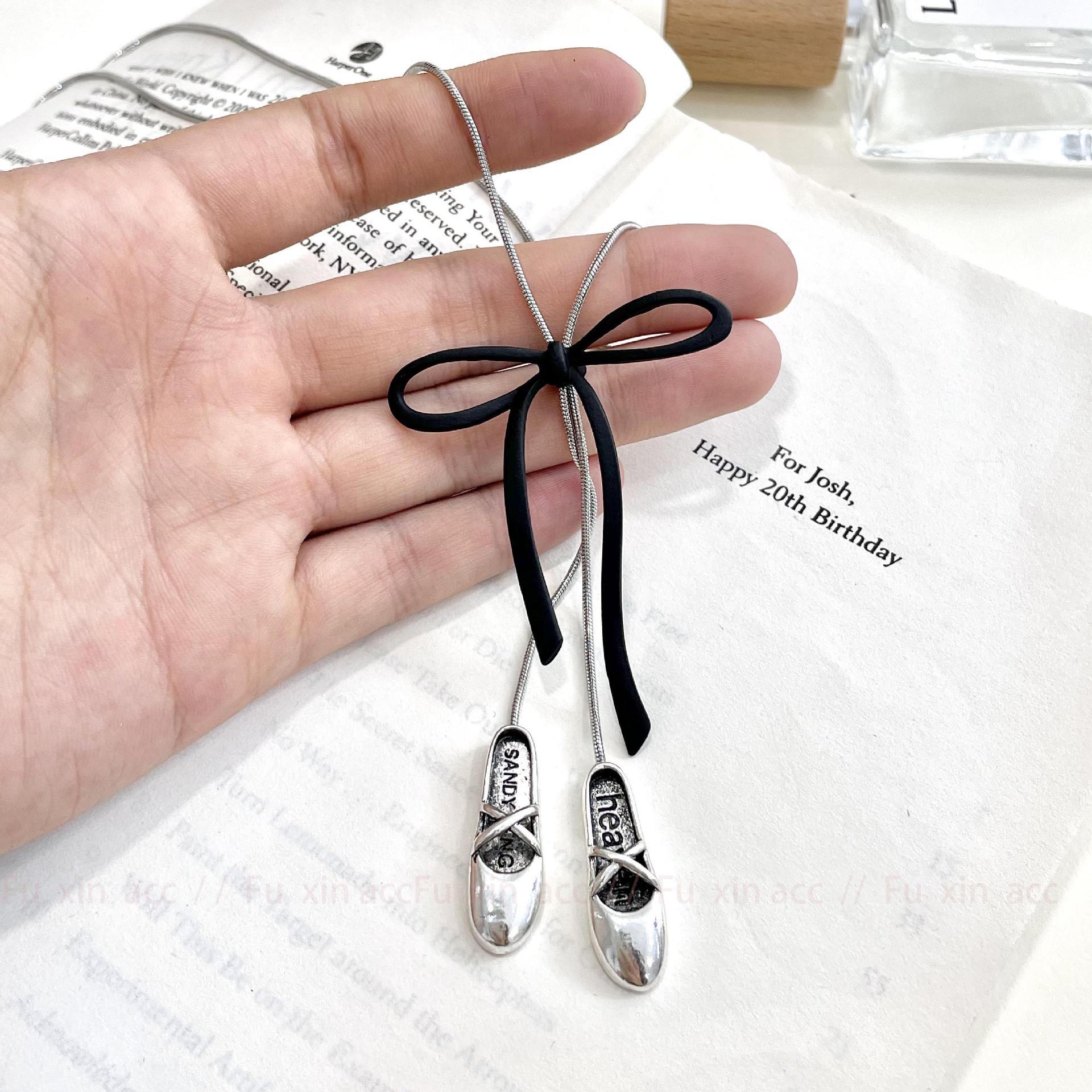 

Ожерелье Y2K Fairy Bow: Балетный аксессуар из сплава, серия Niche Forest, осень/зима 2024 г. n0855