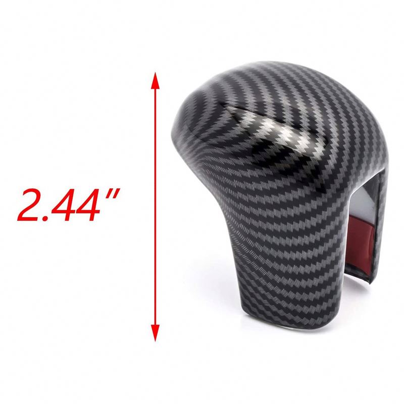 For Honda Civic 10th 2016-2019 Gear Shifting Knob Cover ABS Carbon Fiber CVT Automatic Transmission Lever Trim Car Accessories