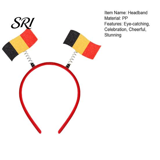 Photo Prop Headband Football for Women Men Soccer Cheering National Flag Eye-catching Party Headwear Hairband Game Day Accessories Sports Fans