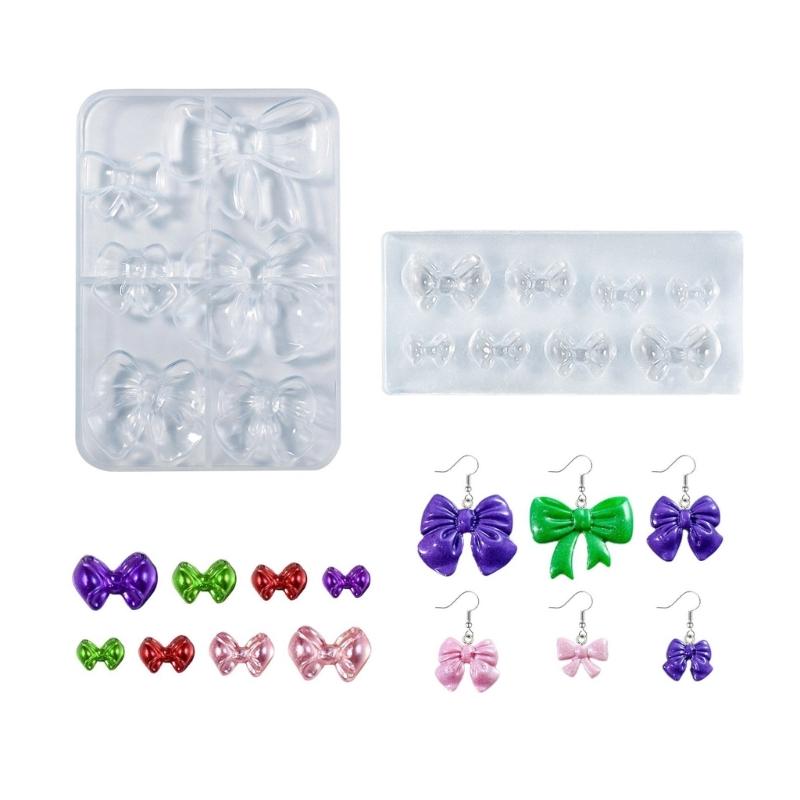 

Silicone Mold for Butterfly Bows Hair Clip Handmade Accessories Epoxy Resin Mould Elegant Jewelry Making Supplies suit