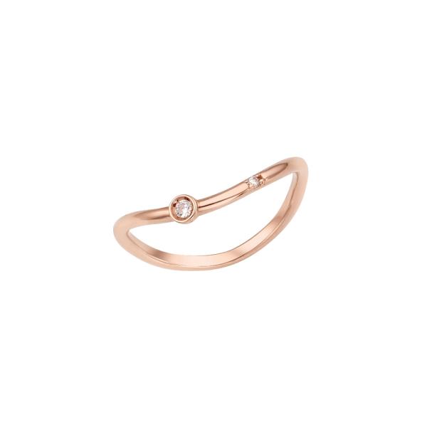 Lloyd Cubic Point Wave 10K Gold Ring Lrt20033T