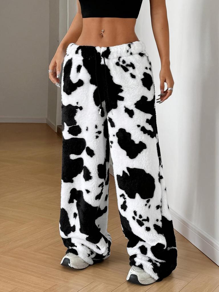 Leopardenmuster Weite Leggings - Europäischer und Amerikanischer Stil