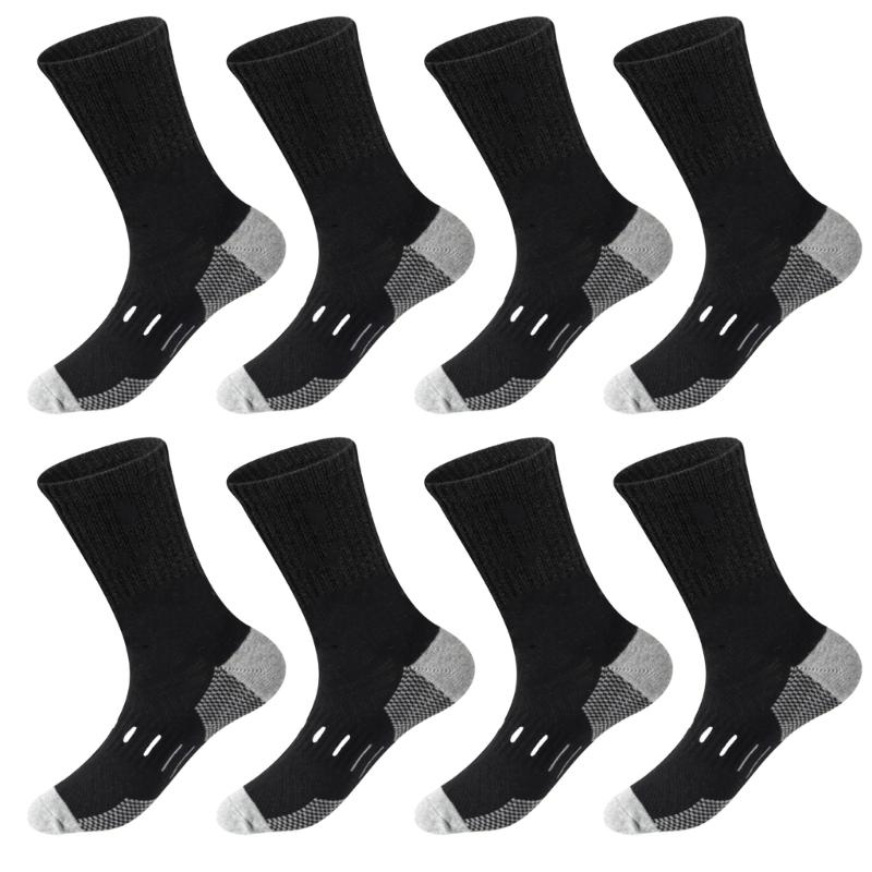 Men s Moisture Ankle Socks with Cushion Wicking Control Athletic Workout Training Socks Cushion Crew Socks Hosiery