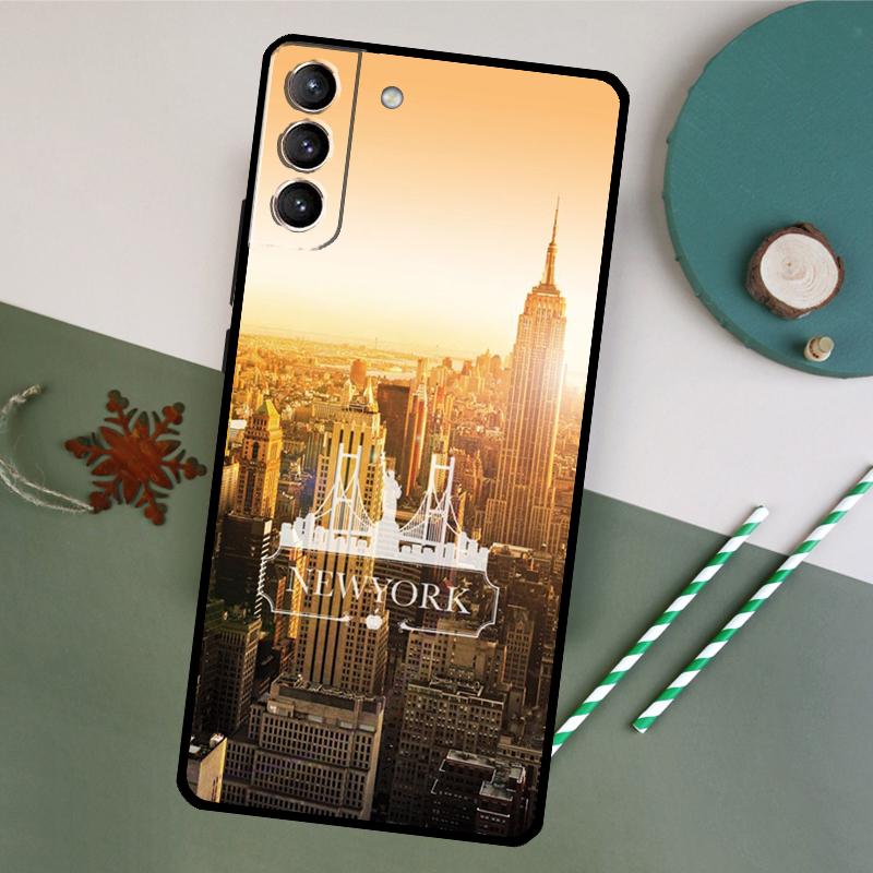 New York City Phone Case For Samsung Galaxy S26 S24 Ultra S20 S21 S22 S23 S25 Plus S10 S25 FE Back Cover