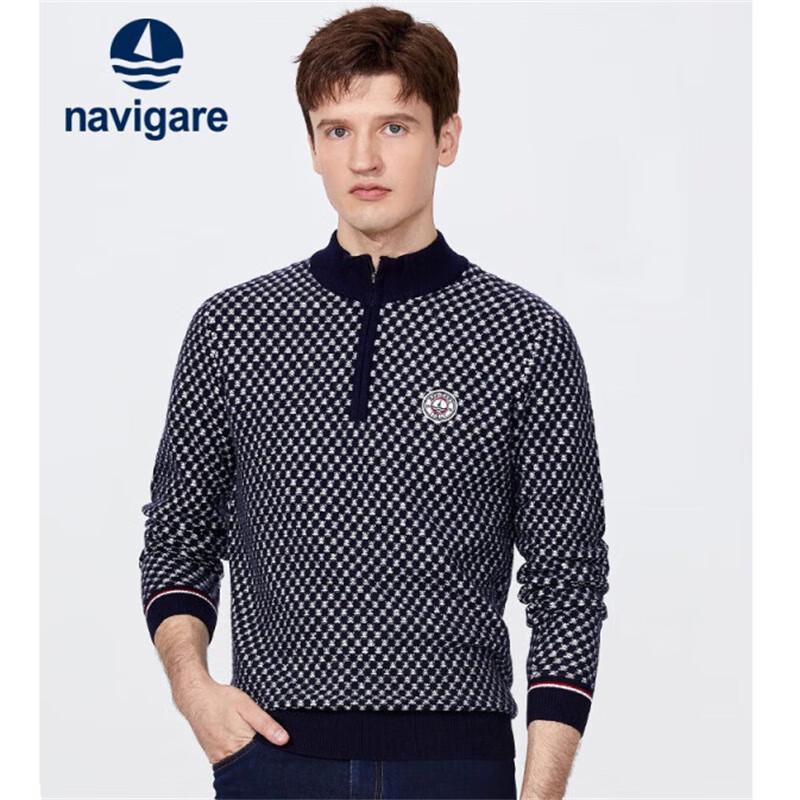 

Navigare Men s Half-Button Polo Knit Sweater XXL
