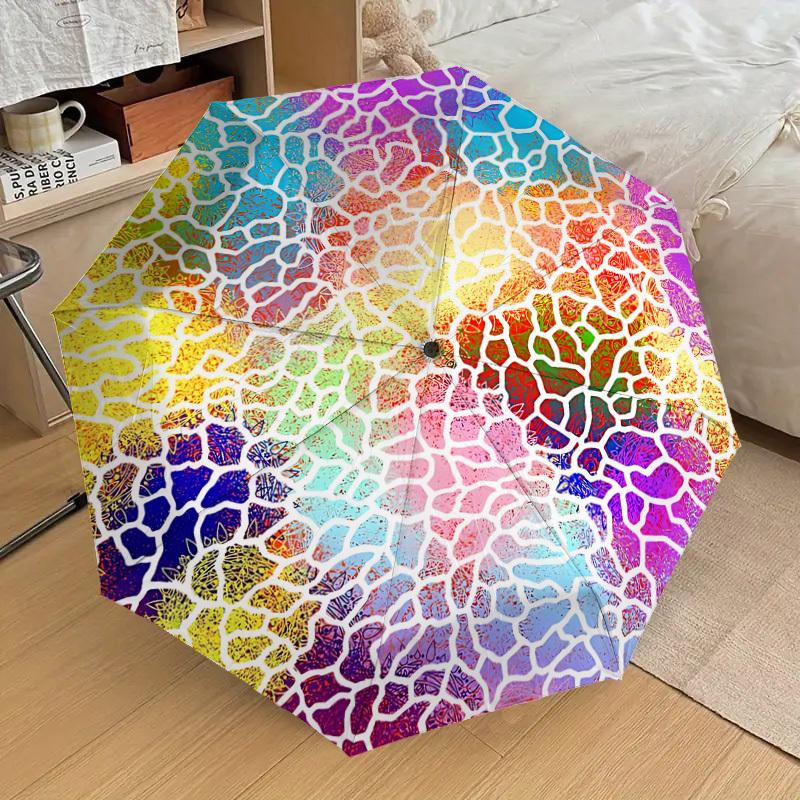 

1pc Abstract Mandala Pattern Automatic Folding Umbrella, Casual Outdoor Accessory, Birthday Festival Gift yy251126173