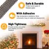 1 Roll of Fireplace Tape Seal Rope Gasket Self Adhesive Prevent Smoke Leakage Accidents High Temperature Resistant Wood Stove Flat Gasket Tape
