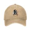 Der kleine Maulwurf Krtek Baseballkappen Vintage verwaschener Denim Cartoon Kopfbedeckung Unisex Outdoor Sommer unstrukturiert weiche Mütze