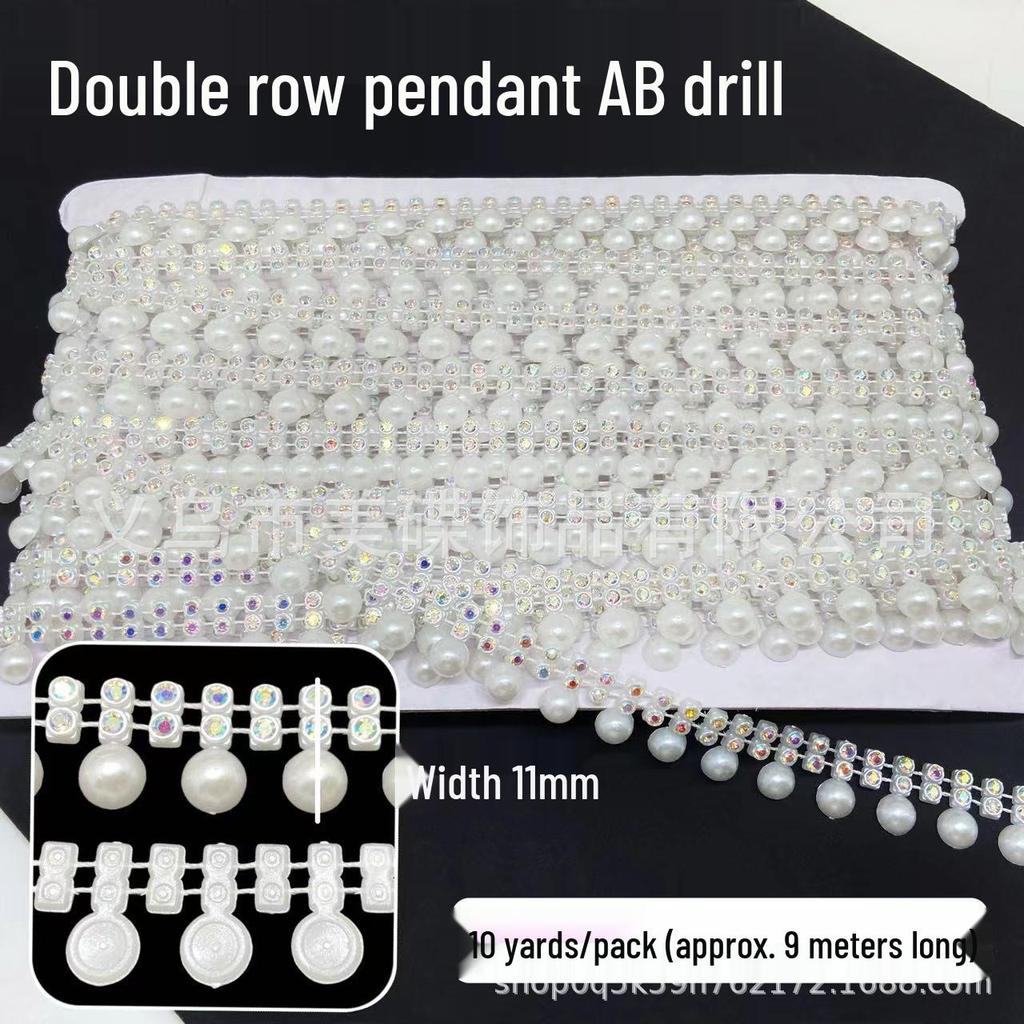 Gold and Silver Rhinestone Trim: Hand-stitched Ethnic Jingpo Miao Lace for DIY Clothing Accessories