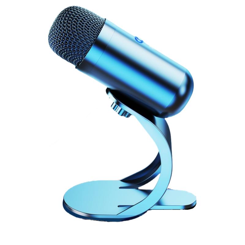 Professionelles Radio USB-Buchse winddicht Geräuschreduzierung Hochleistungs-Metallfarbe Computermikrofon