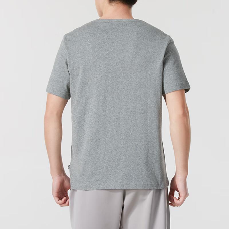 Puma Breathable Pullover Short Sleeve T-Shirt Men Tops Gray 691338-03