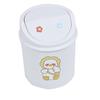 Ins Desktop Mini Trash Can Bin Tube Bedroom Waste and Home Cleaning Cute Mini Garbage Can Storage Box with Cover Kawaii Stickers