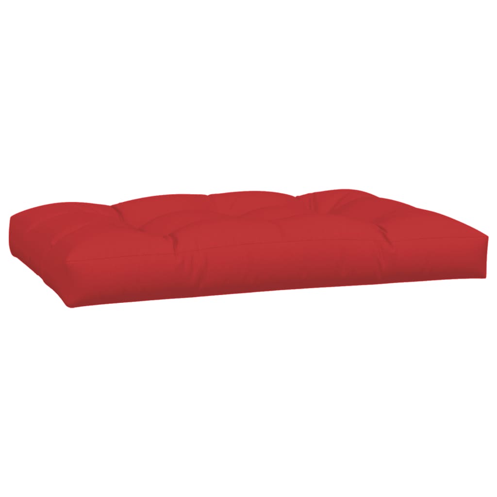 7 Piece Pallet Cushions Red Fabric