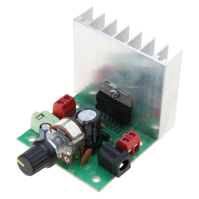 Professional 14W Amplifier Board DX-7266 Low Noise Operation TDA7266 DC12V 2A Finished Power Amplifier Board 2CH